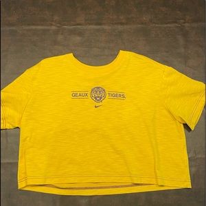 LSU Nike crop top